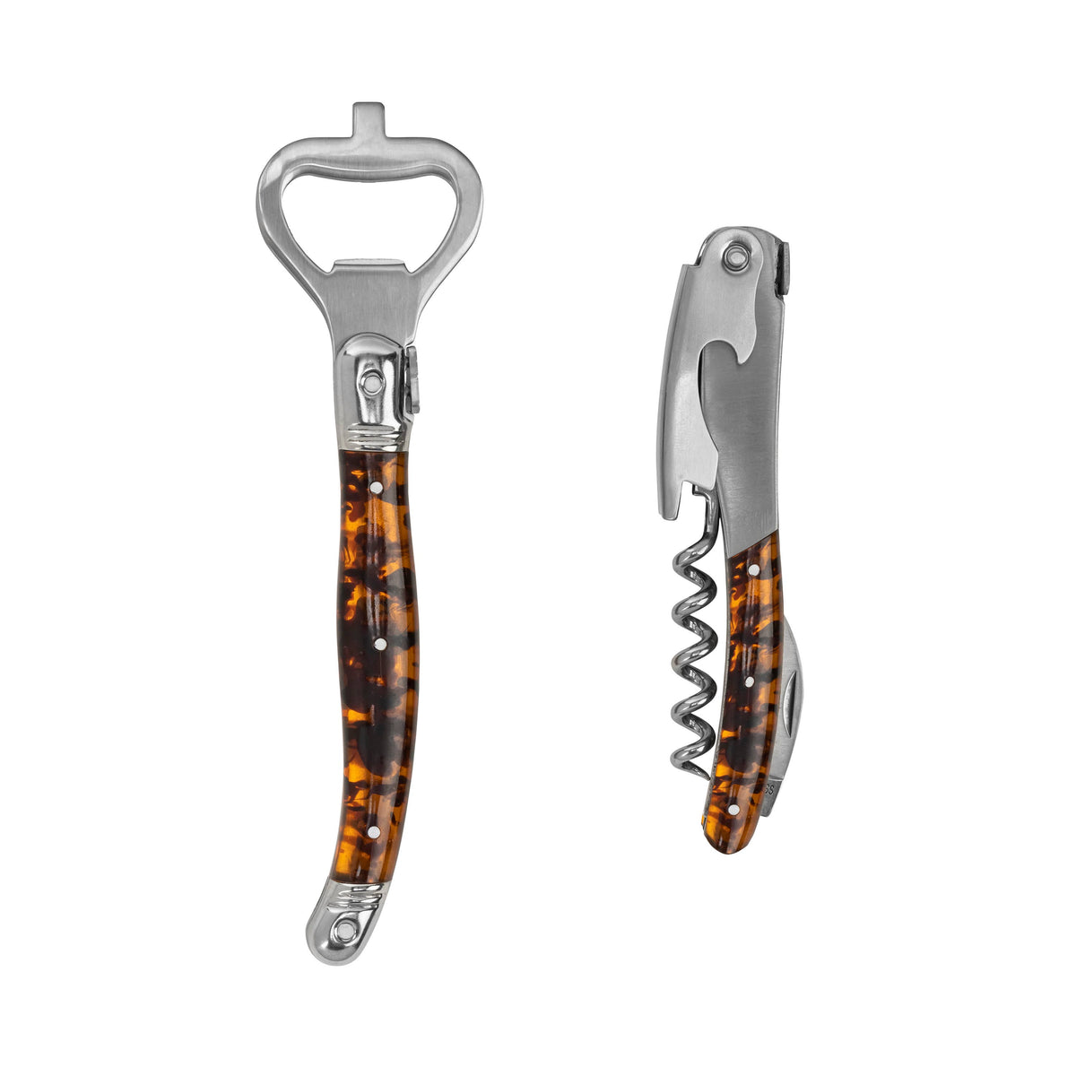 Laguiole Tortoise Shell Barware Set