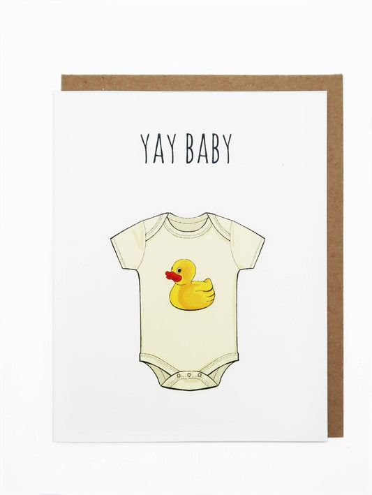 Yay Baby - Hand Illustrated Baby Card