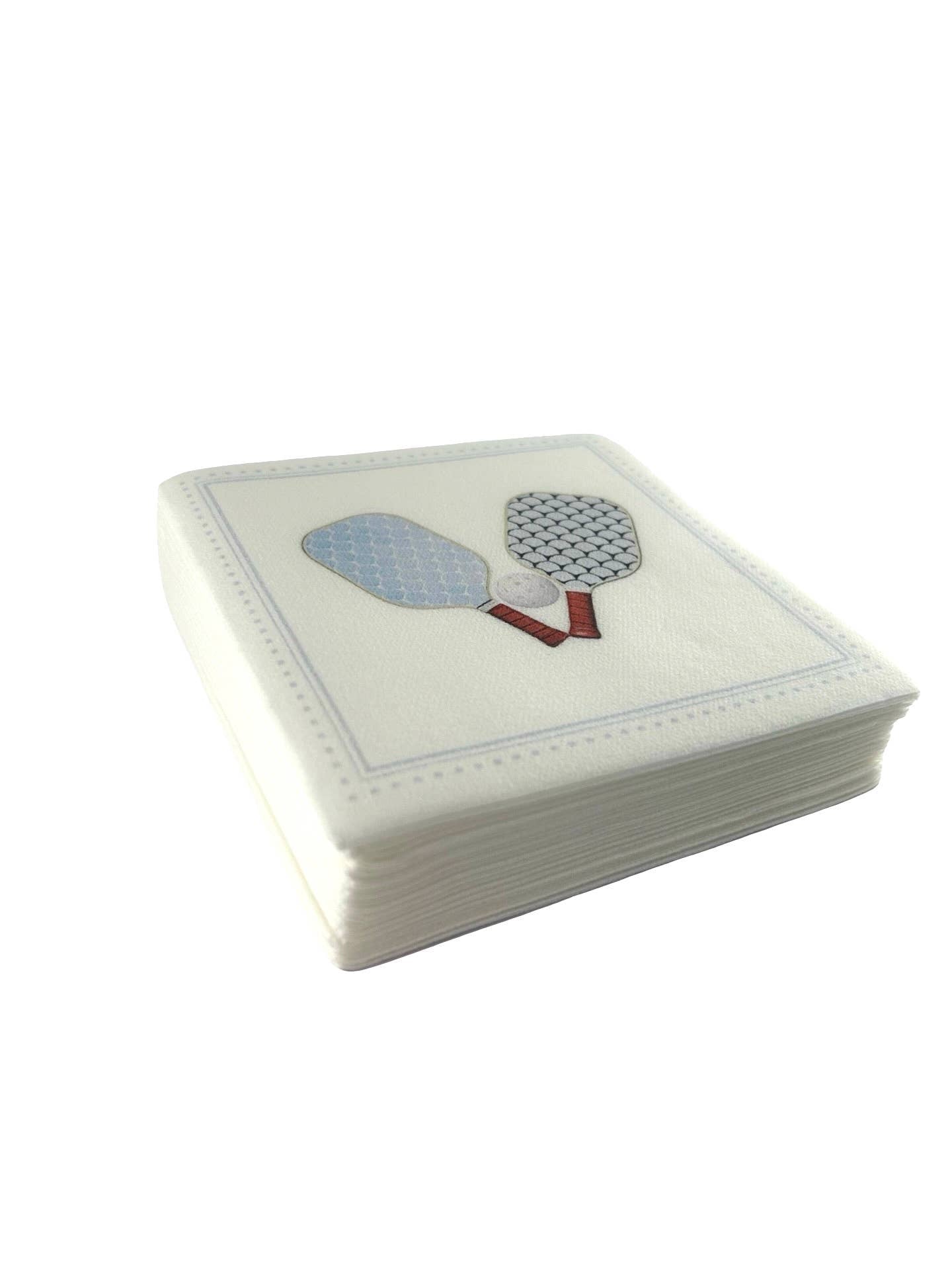 Linen-Feel Cocktail Napkins, Pickleball