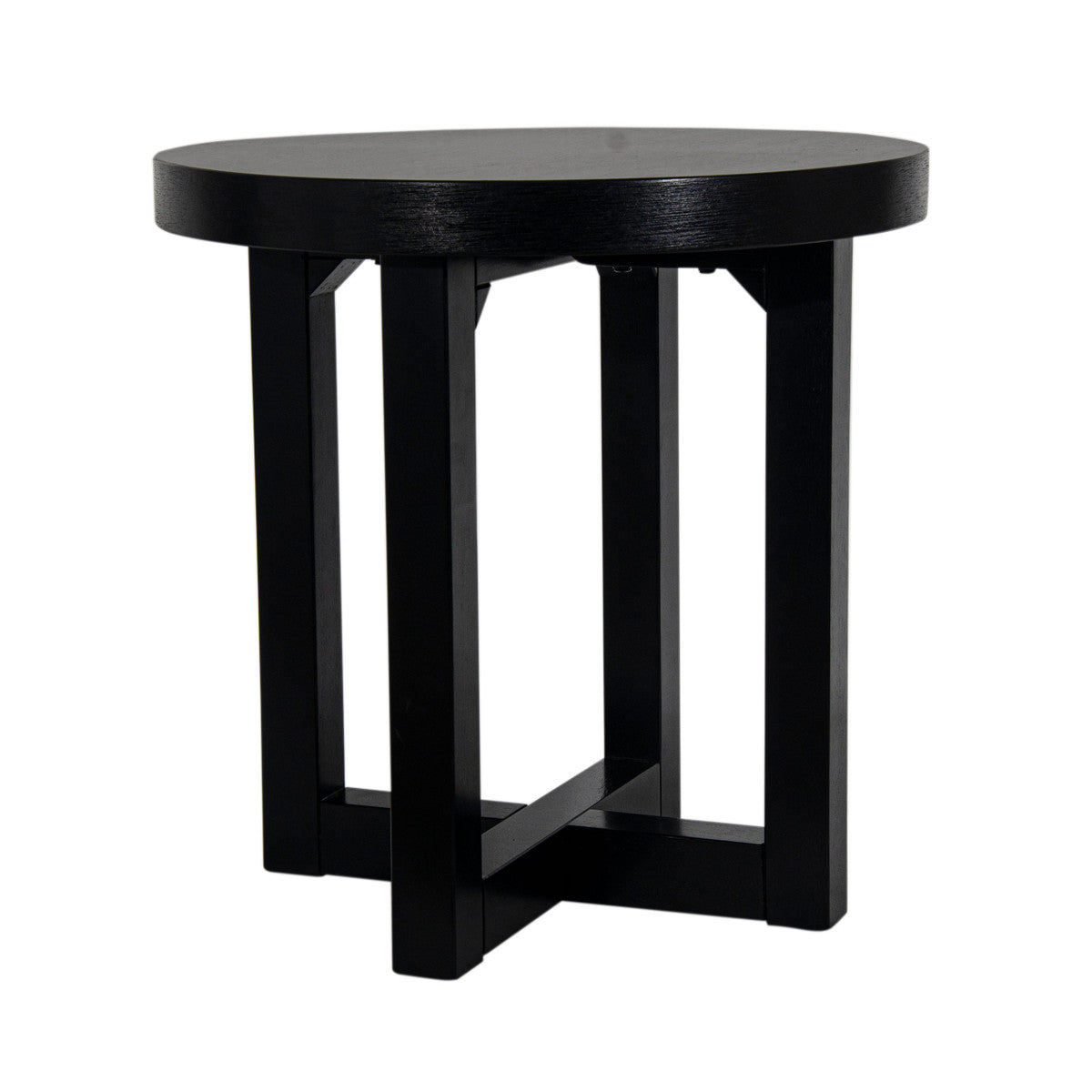 Black X Side Table