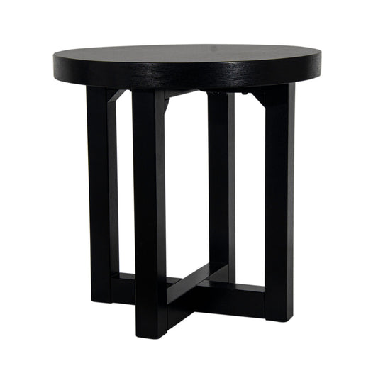 Black X Side Table