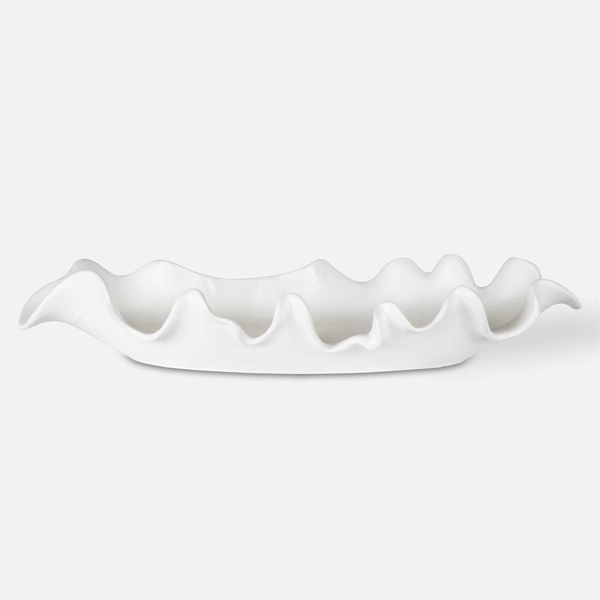 Ruffled Feathers Bowl - White