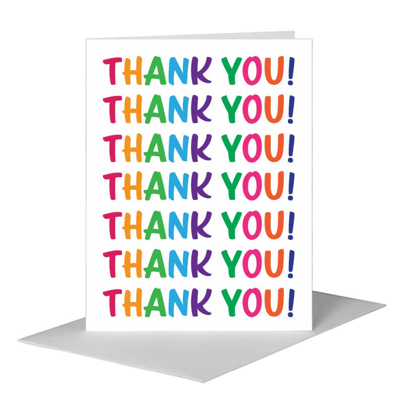 Rainbow Thank You Card