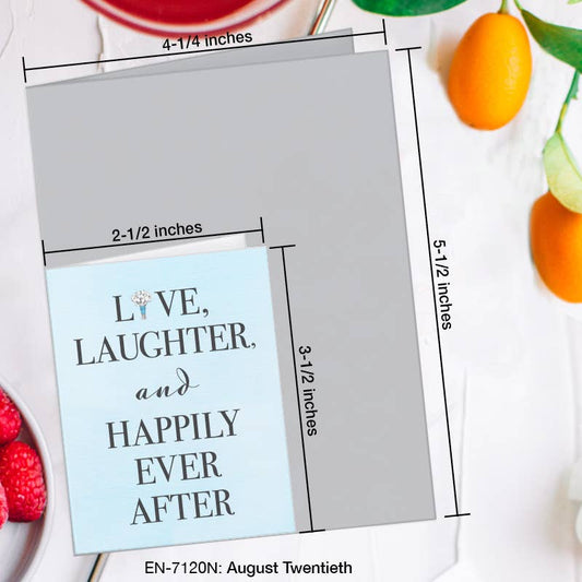 August Twentieth, Greeting Card (7120N): EN Card