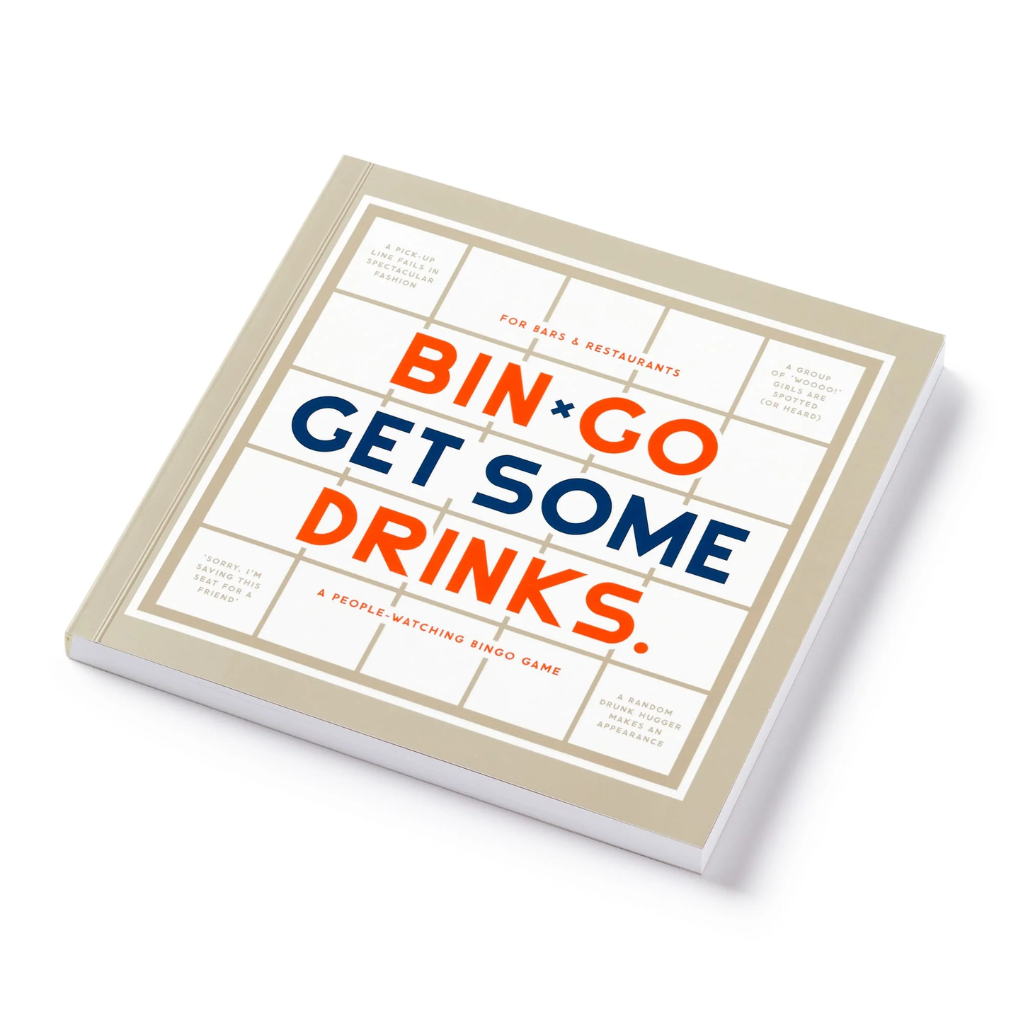 Bingo Book Bin-go Get a Few Drinks