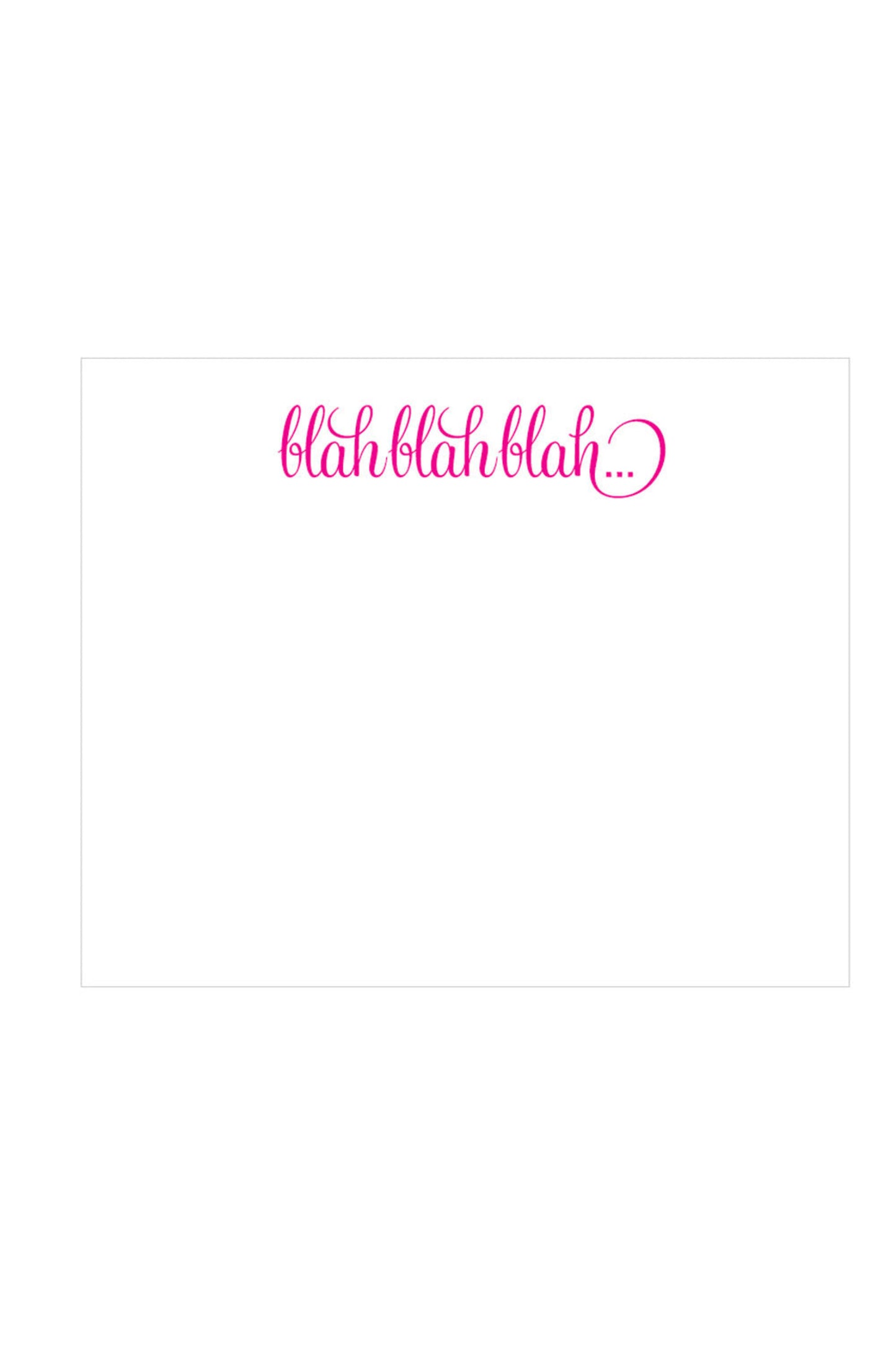 Blah Blah Luxe Notepad