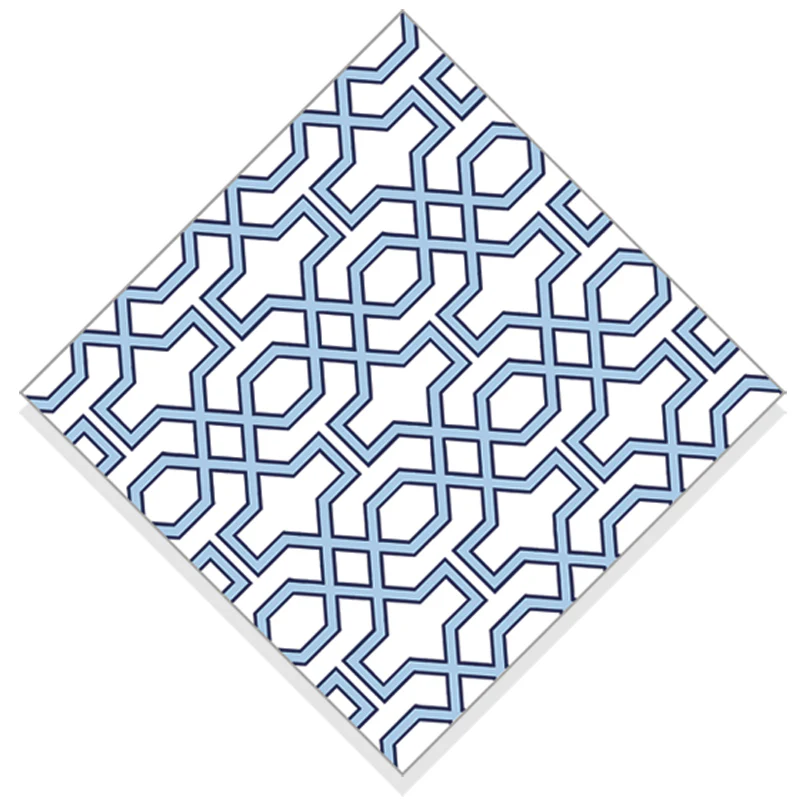 WH Paper Cocktail Napkins - Blue Trellis
