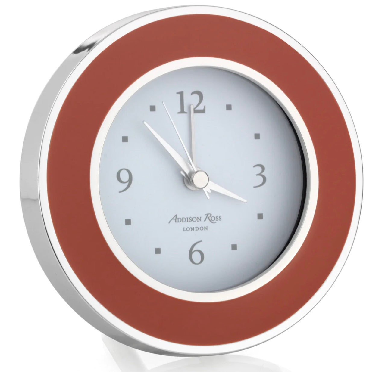 Orange and Silver Enamel Alarm Clock - Thumbnail 3