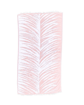 Tropical Turkish Cotton Beach Towel, Pink