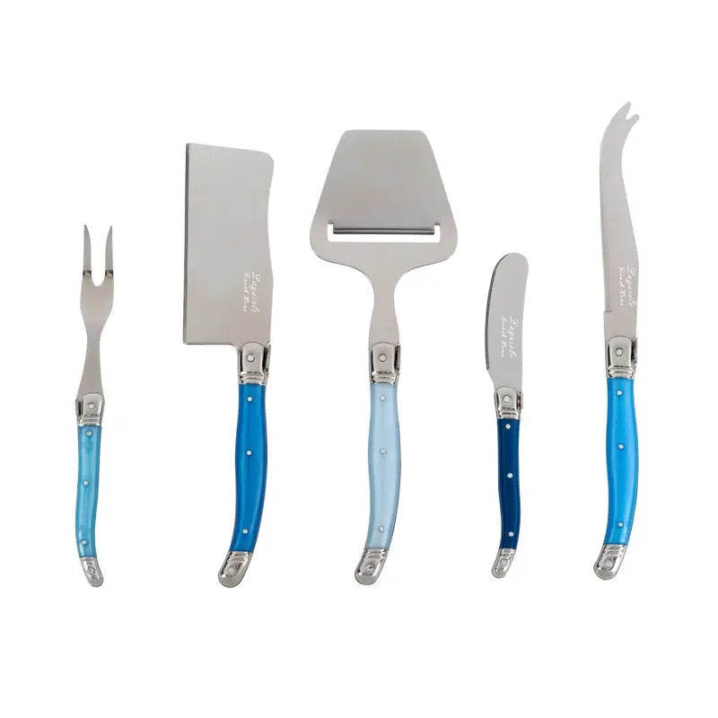 Laguiole 5 pc Blue Cheese Knife set