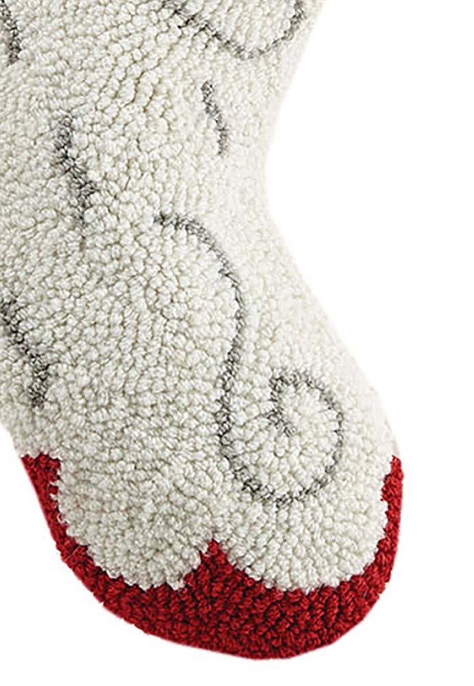 3D Striped Santa Hook Christmas Stocking