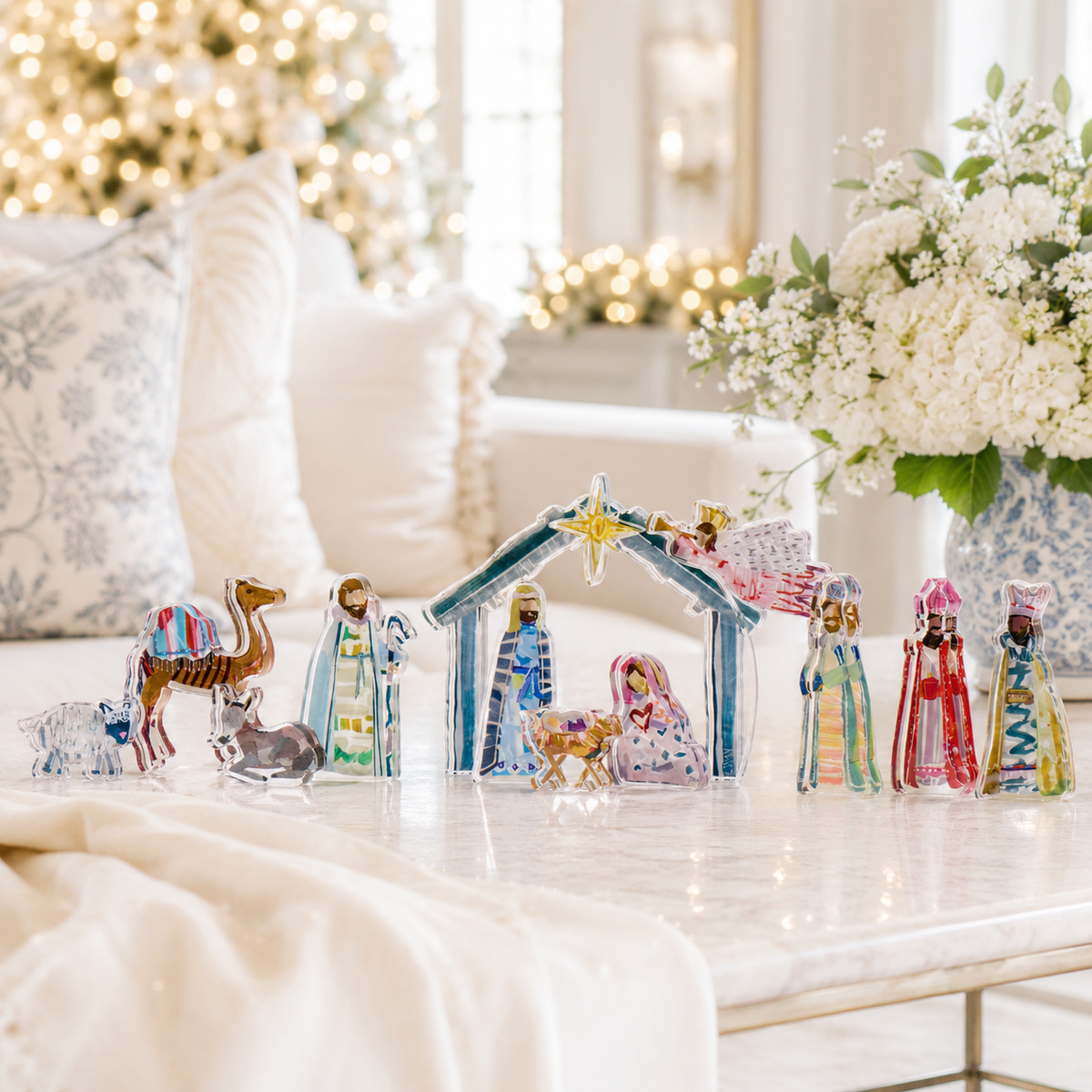 The Collected Nativity Set - Complete Scene: LARGE
