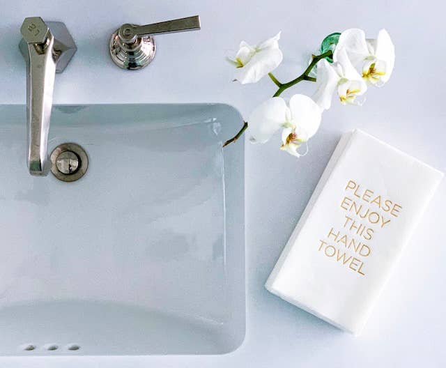 Cloth-Like Disposable Guest Towels: Hurry Back You're Missing the Fun
