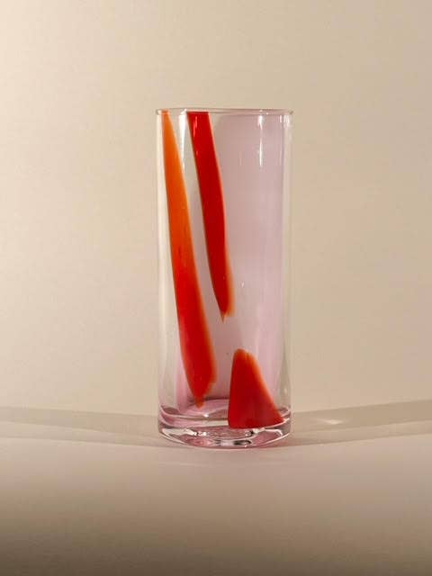 High Ball Glasses: Pistachio (Green + White)