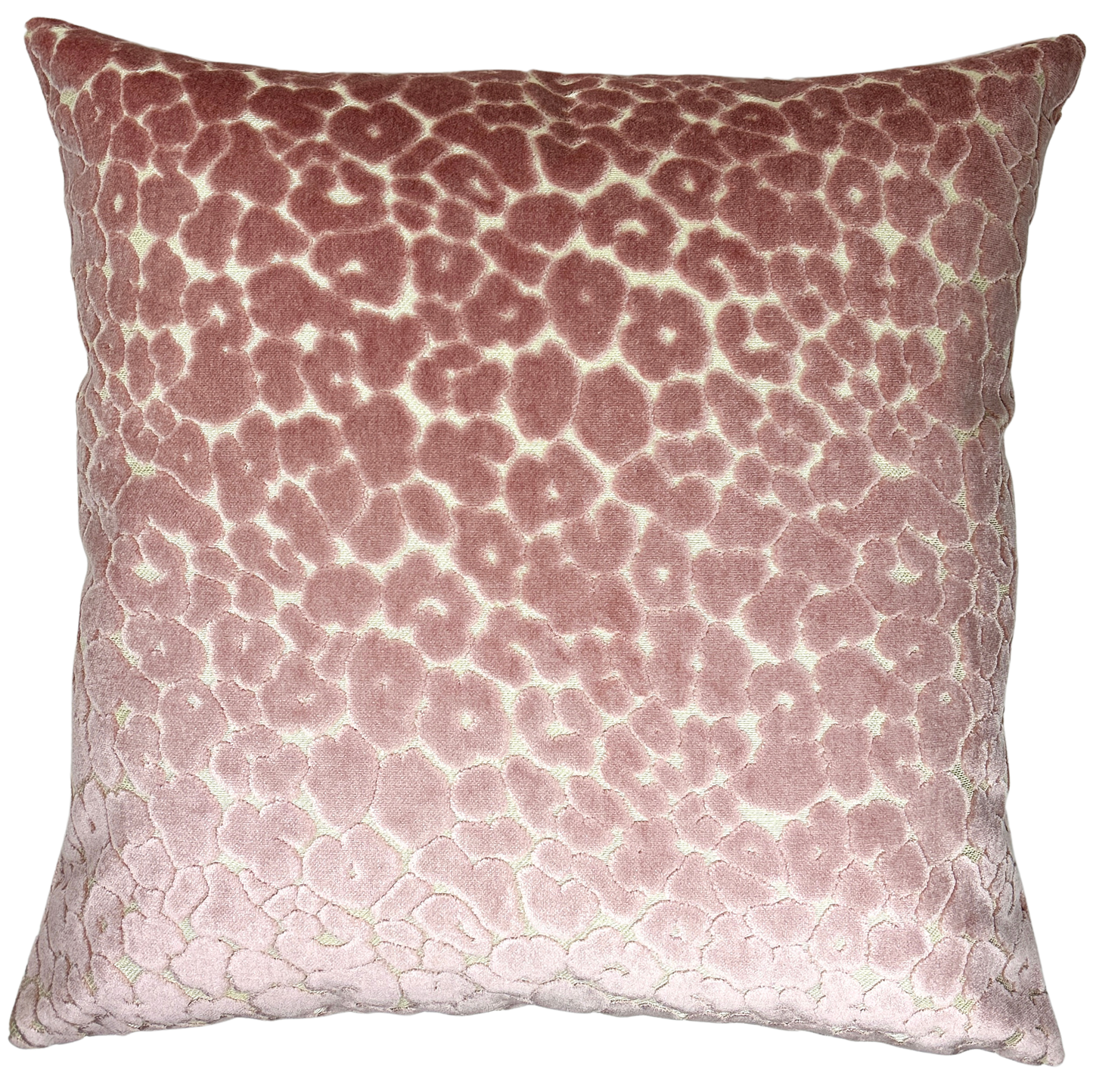 Madison Blush Leopard Velvet Lumbar Pillow: Blush / 14x20"