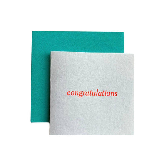 Congratulations Text Tiny Card: Individual