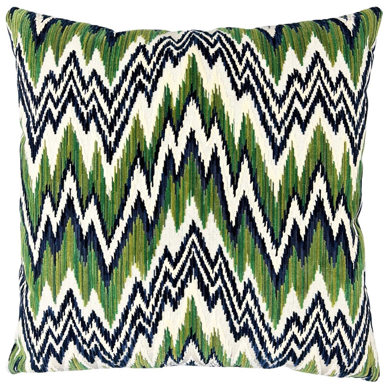 Otis - Emerald/Navy: Emerald/Navy / 22x22"