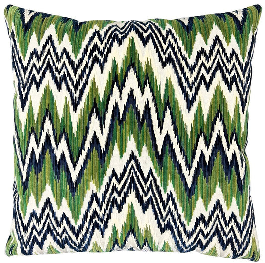 Otis - Emerald/Navy: Emerald/Navy / 22x22"