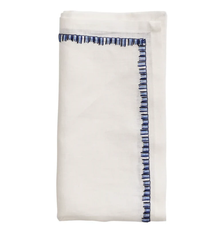 Filament Napkins Navy/White