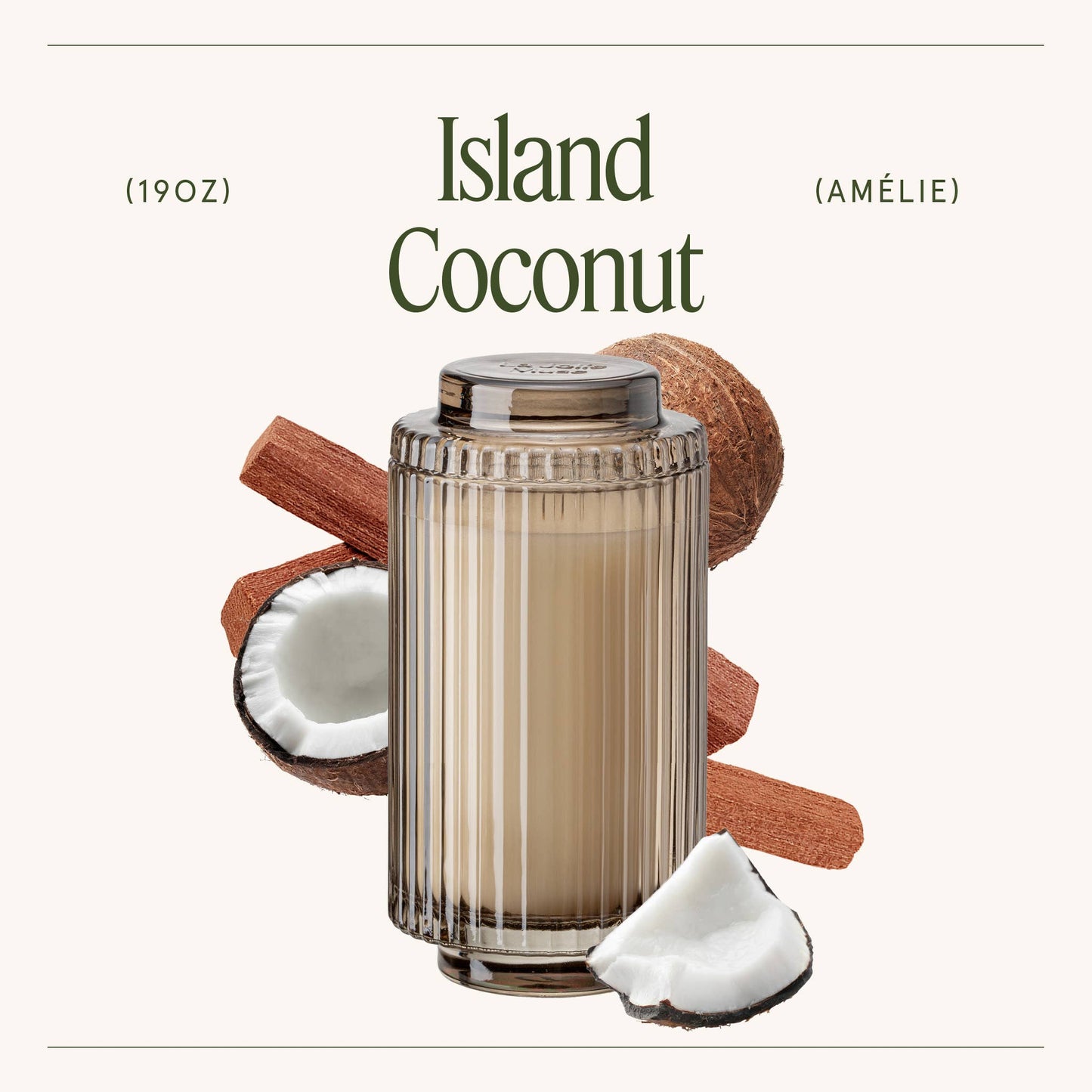 Amélie - Island Coconut 19oz Candle Tester