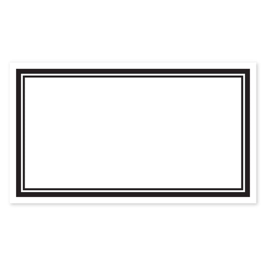 BLACK BORDER PLACE CARD