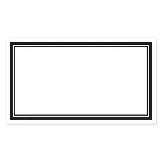 Black Border Place Card