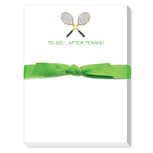 To Do After Tennis Racquets Notepad