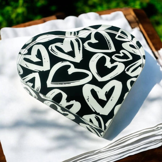  Graffiti Hearts Crystal Heart