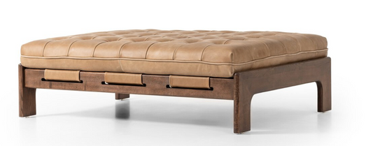 Halston Cocktail Ottoman / PALERMO leather