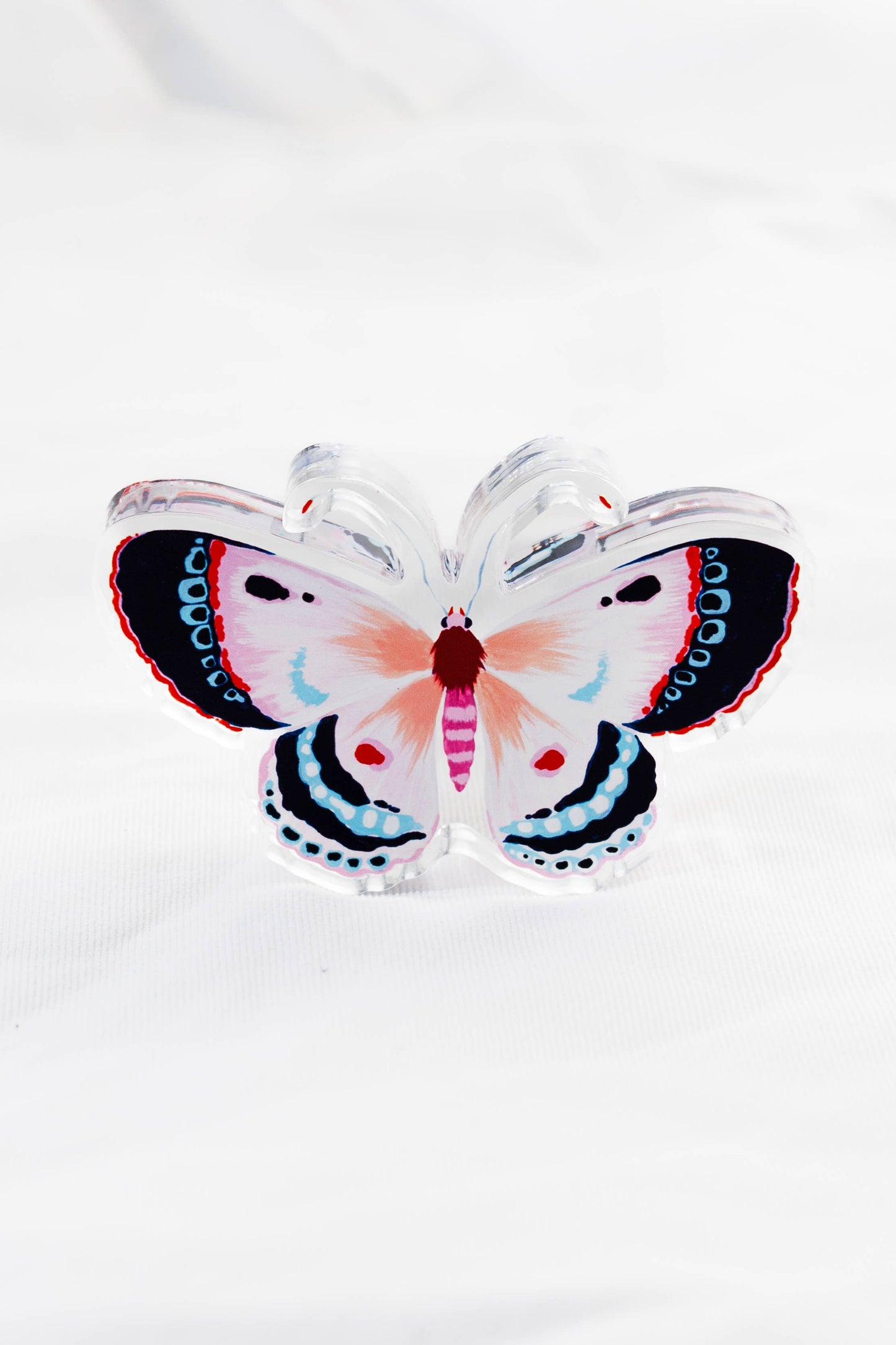 Acrylic Napkin Weight, Pink Butterfly