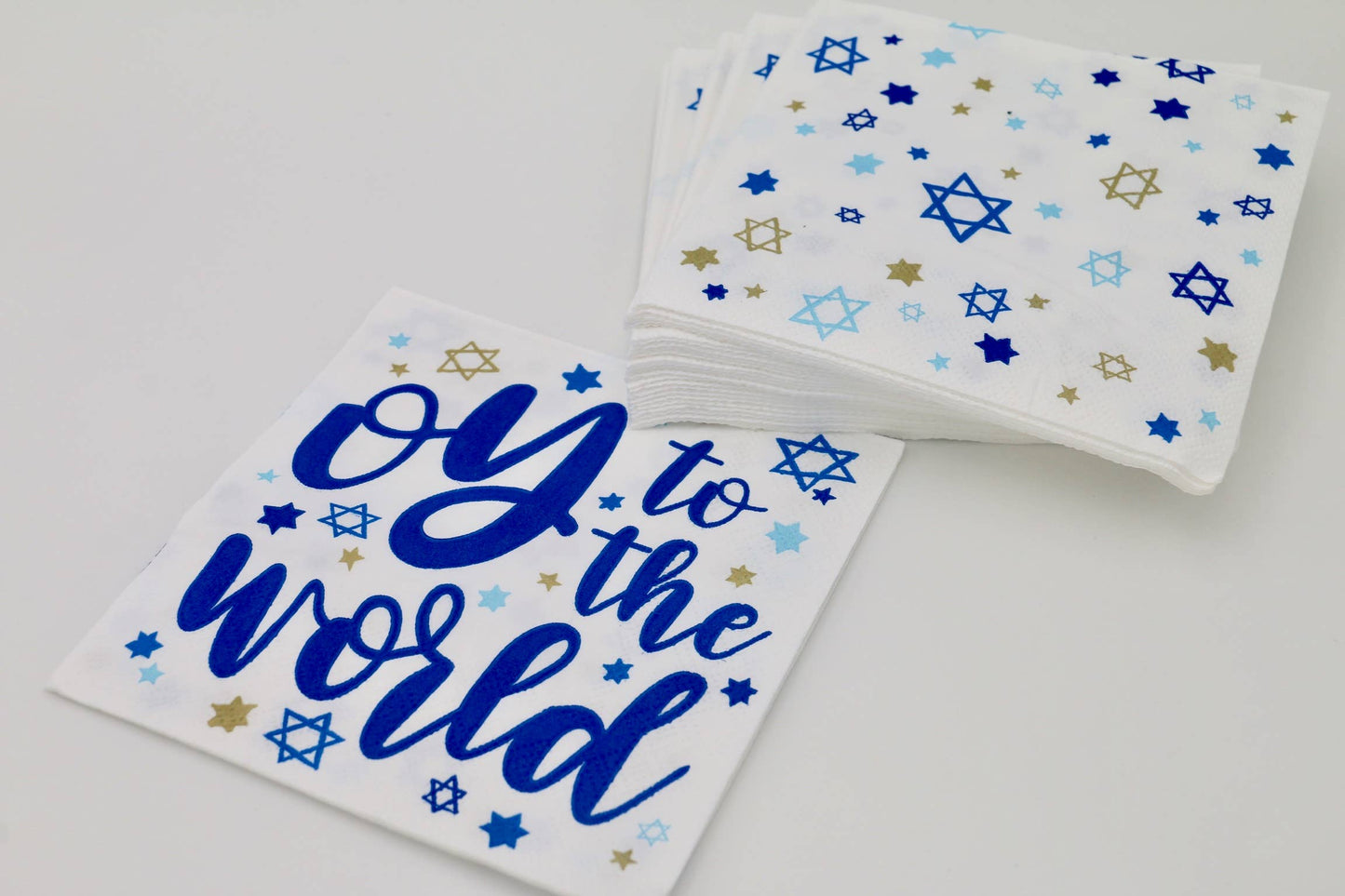 Funny Hanukkah Cocktail Napkins | OY To The World - 40ct