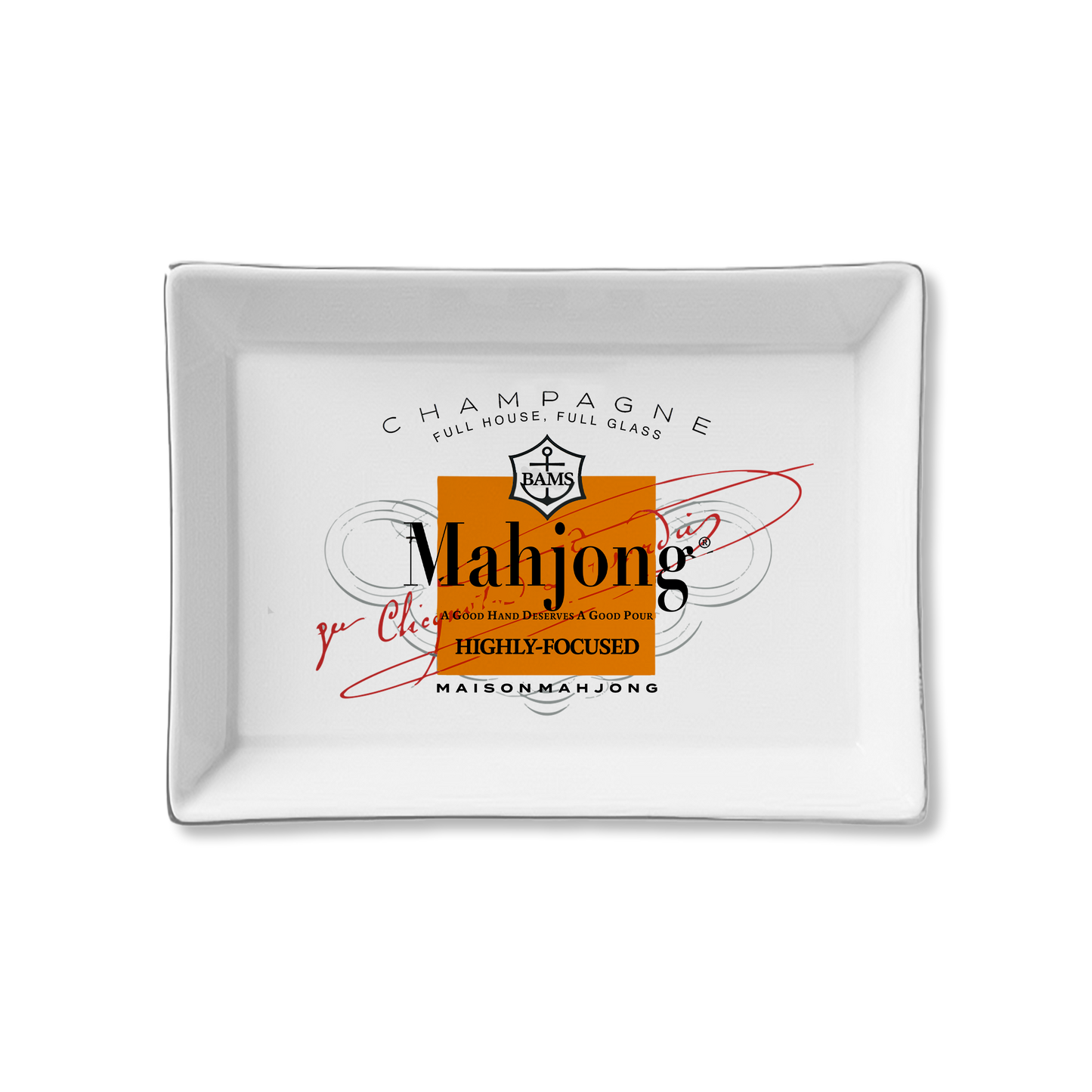 Ceramic Tray- Mahjong Org Label