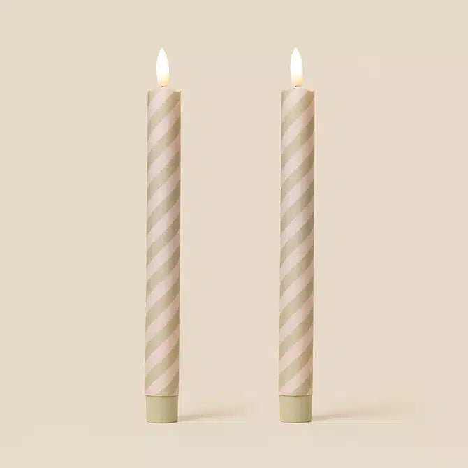 Barley Twist Flameless Led Wax Candles (Spring Kiss)