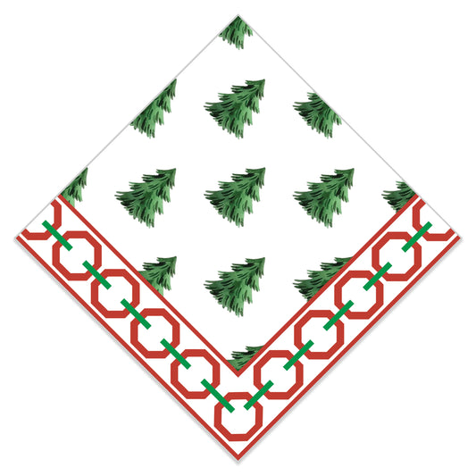Paper Cocktail Napkins - Christmas Tree Farm