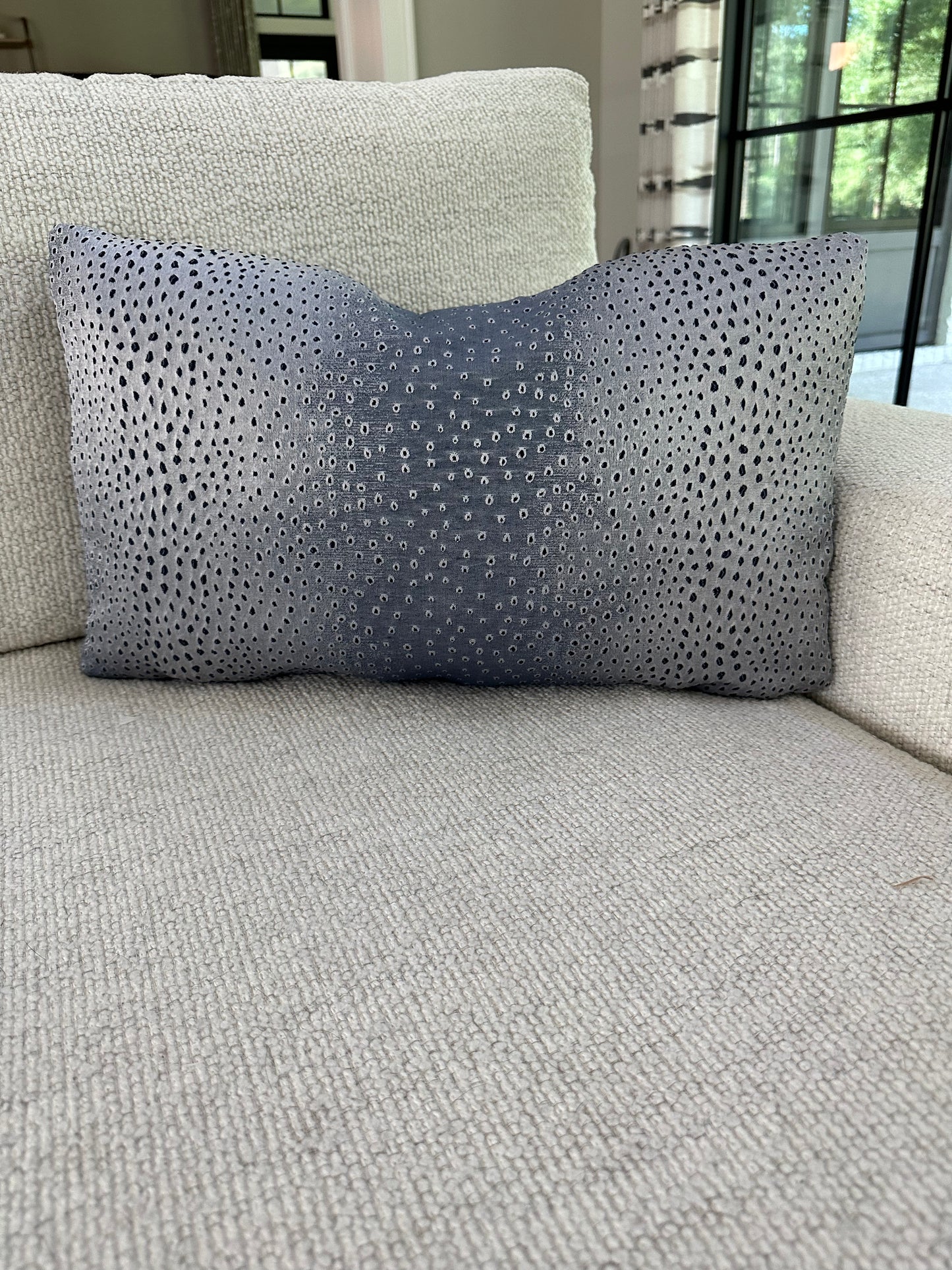 Lounge Lizard Navy Lumbar Pillow