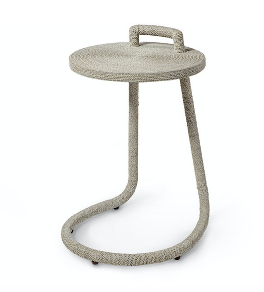 Brenna C-Side Table - White