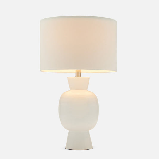 White Fausta Table Lamp
