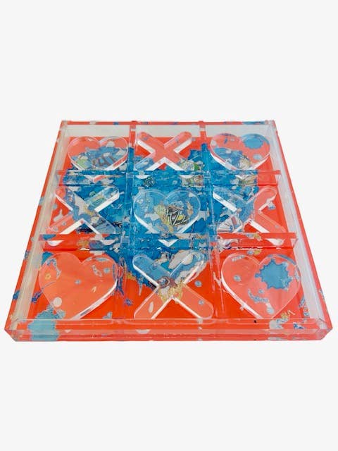 Game, Tic Tac Toe, Orange Love