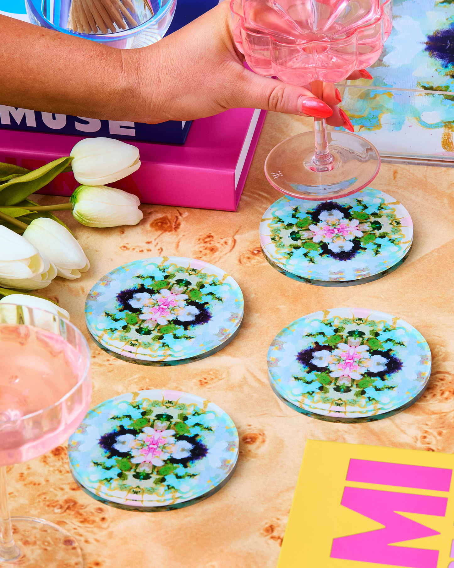 Nantucket Bloom Coaster | Laura Park Designs x Tart : Individual Coaster