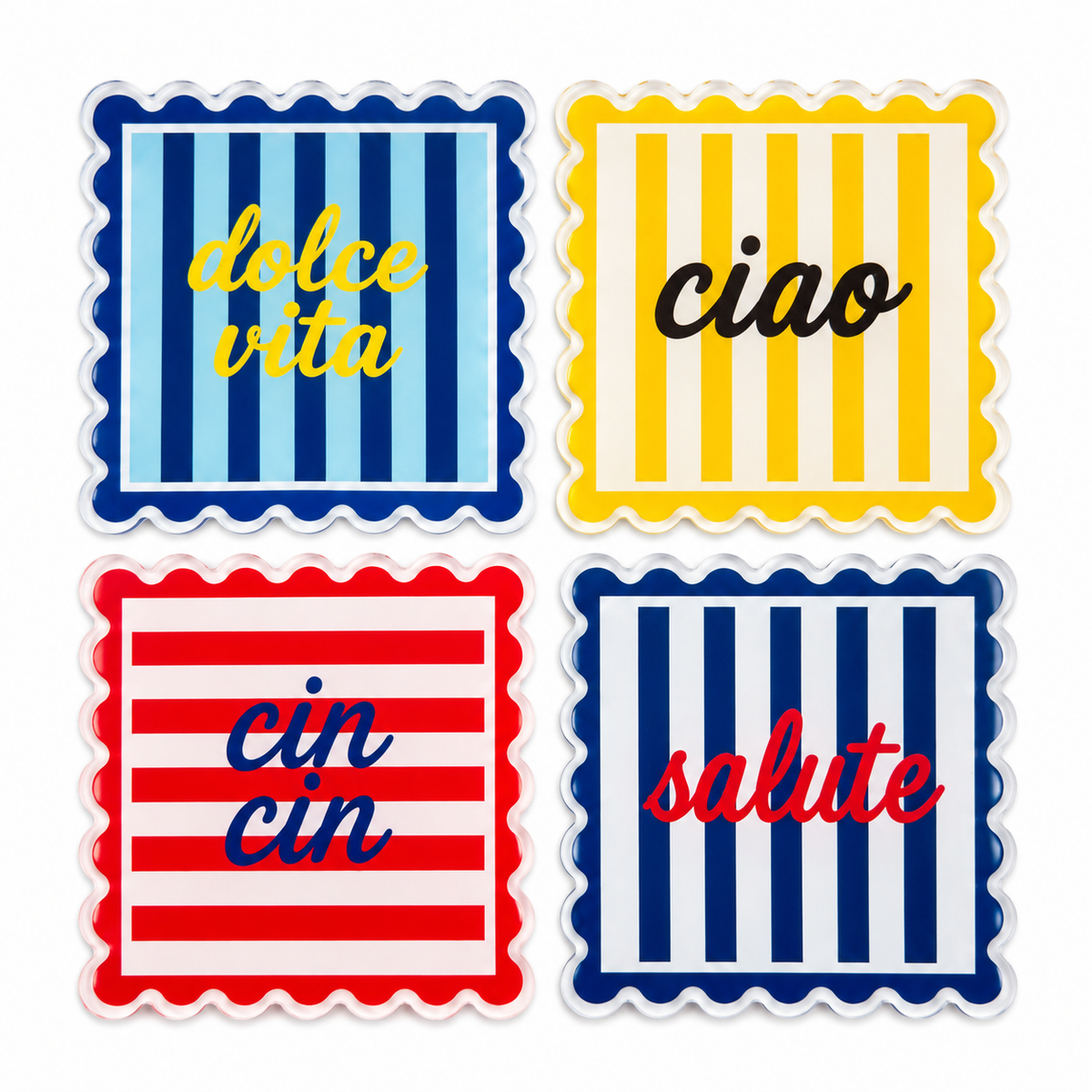Boxed Coaster Set, Dolce Vita Collection
