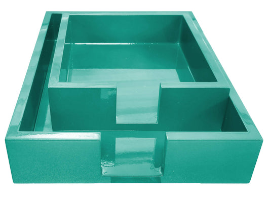 Large Bright Lacquer Tray: Turquoise