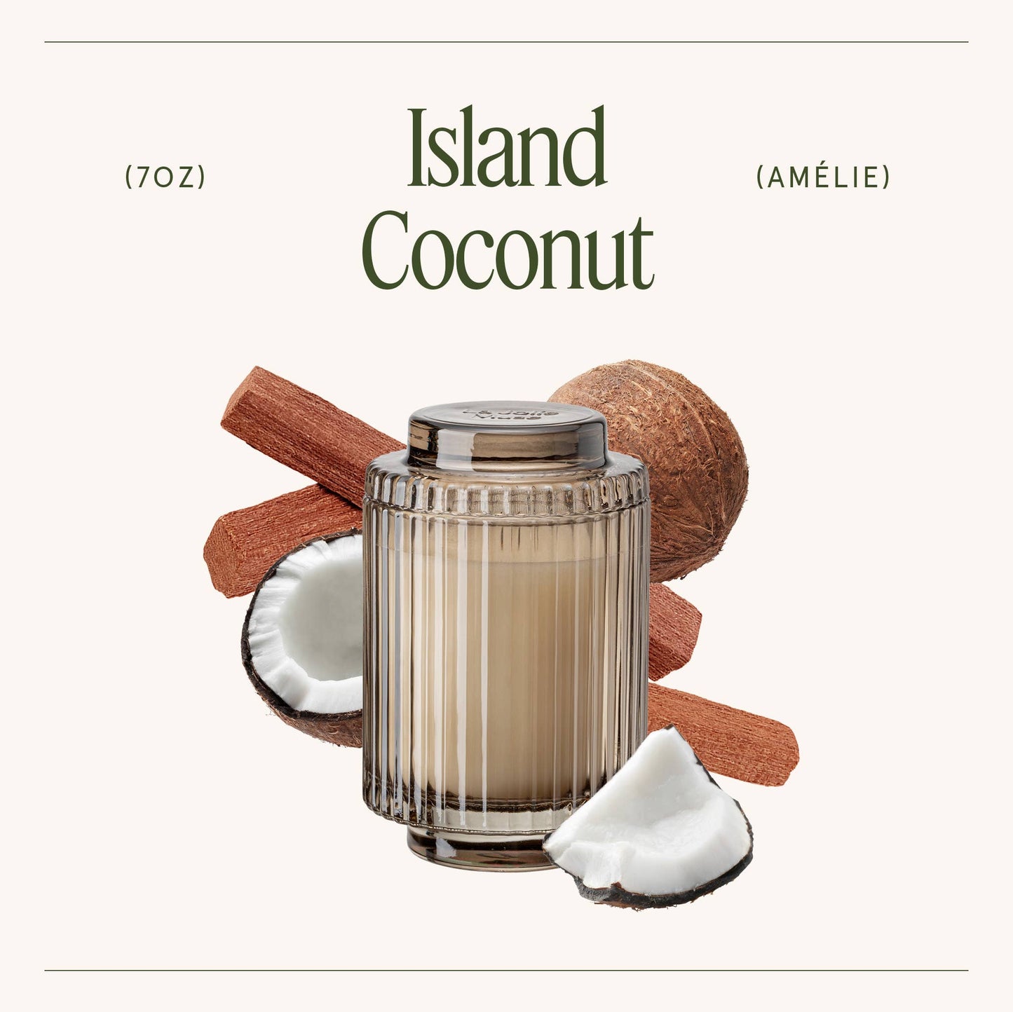 Amélie - Island Coconut 7oz Candle Tester