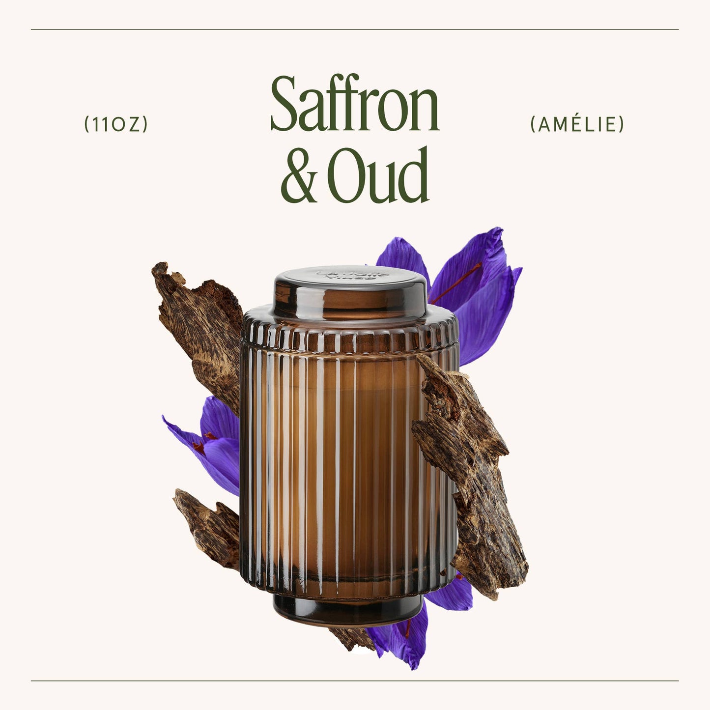 Amélie - Saffron & Oud 11oz Candle Tester