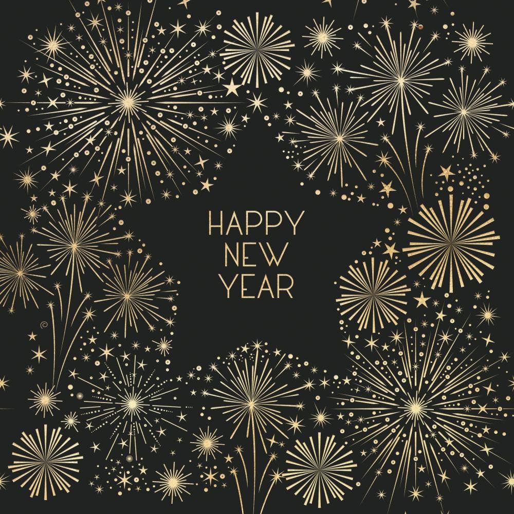BEV- GOLDEN NEW YEAR BY AMBIENTE