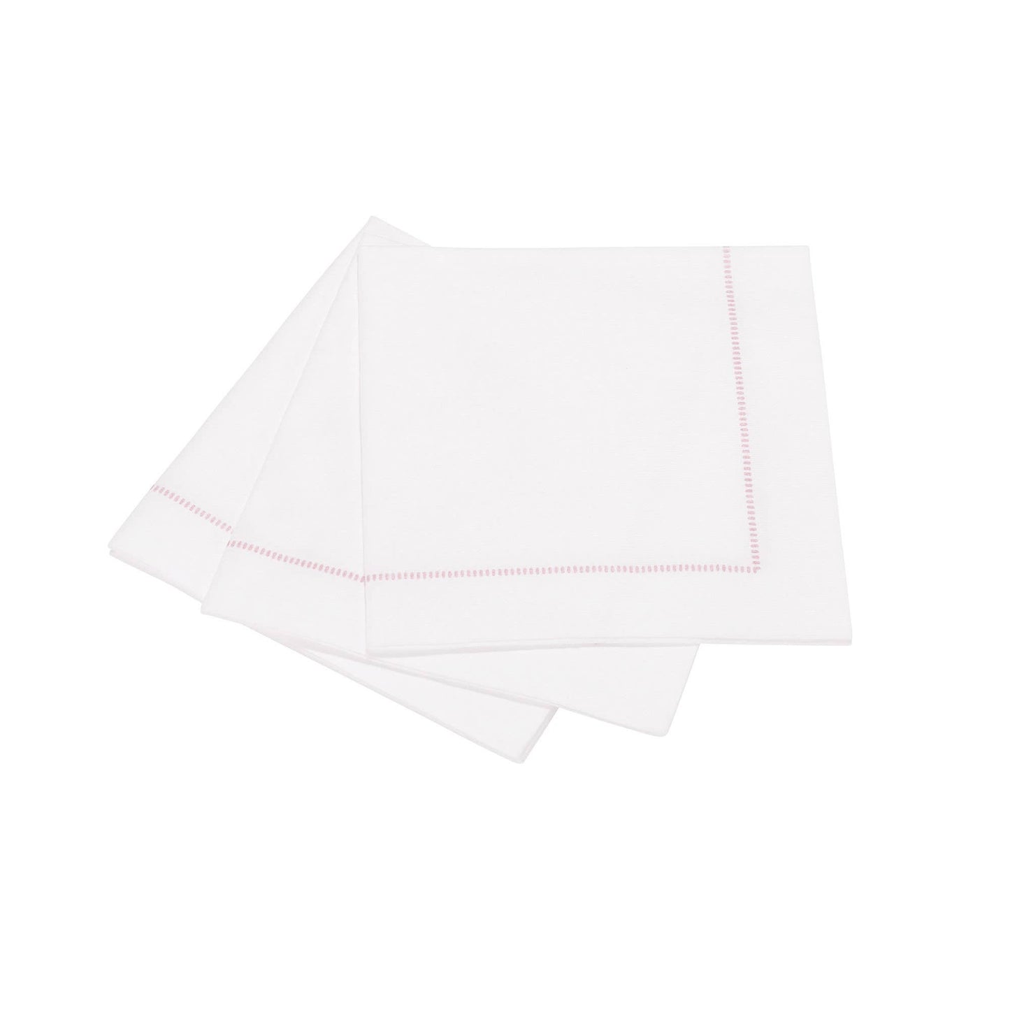 25ct Hemstitch Napkins | Dinner, Cocktail & Guest Size: Silver Grey / Guest Towel (33x40cm)