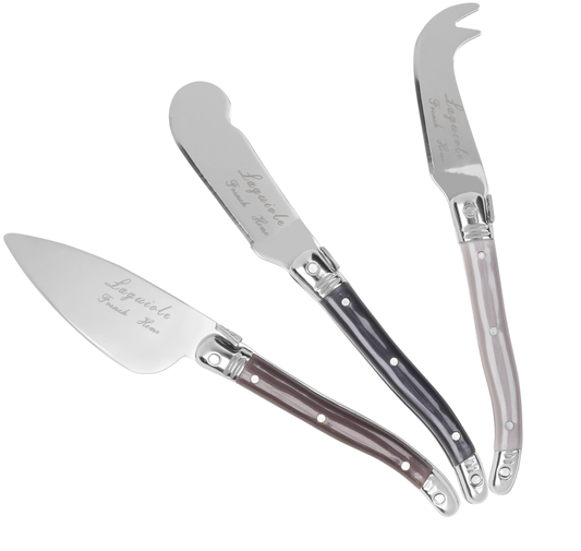 Laguiole 3 Piece Cheese Knives - Warm Spice