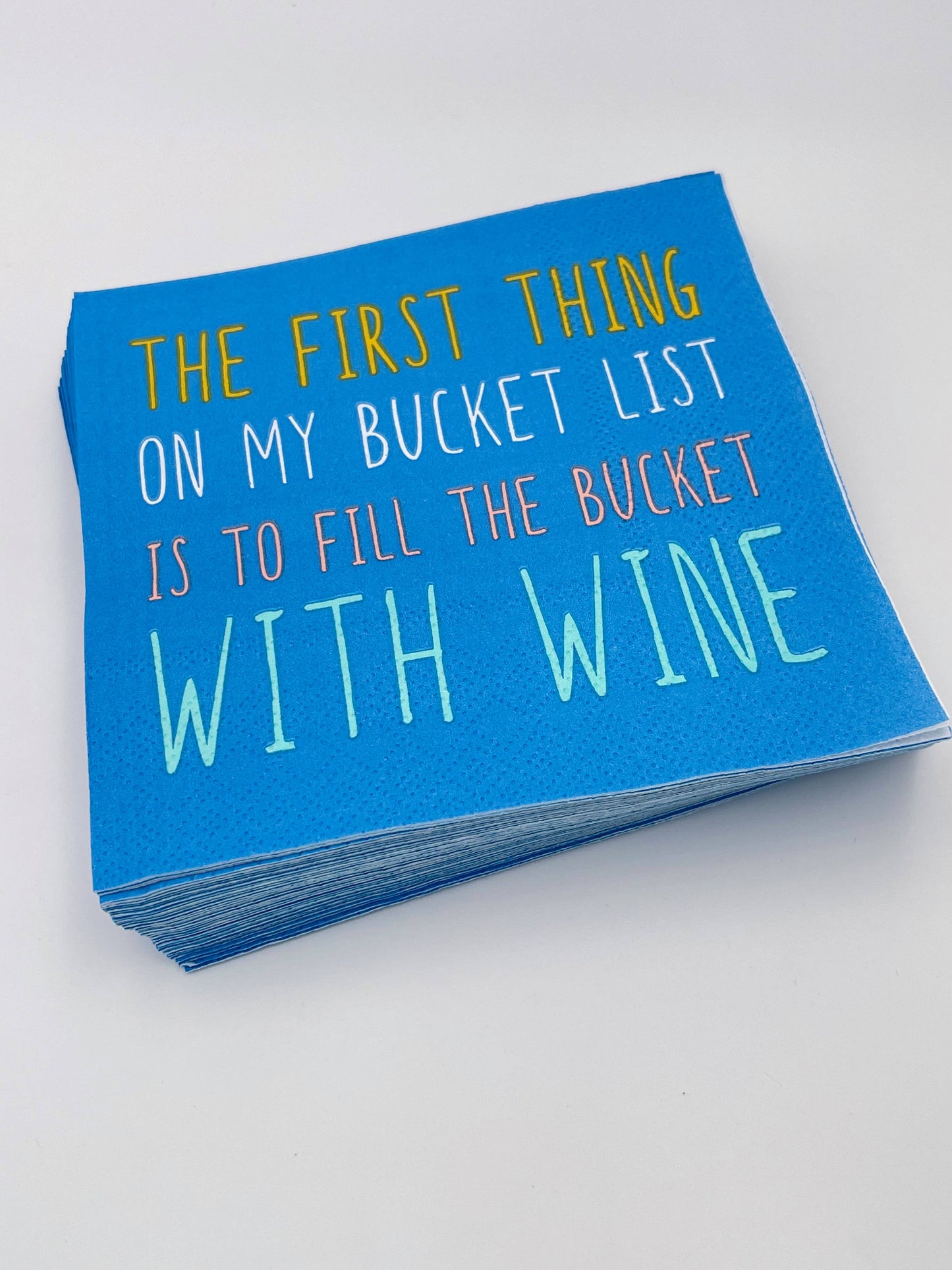 Funny Cocktail Napkins | My Bucket List - 20ct