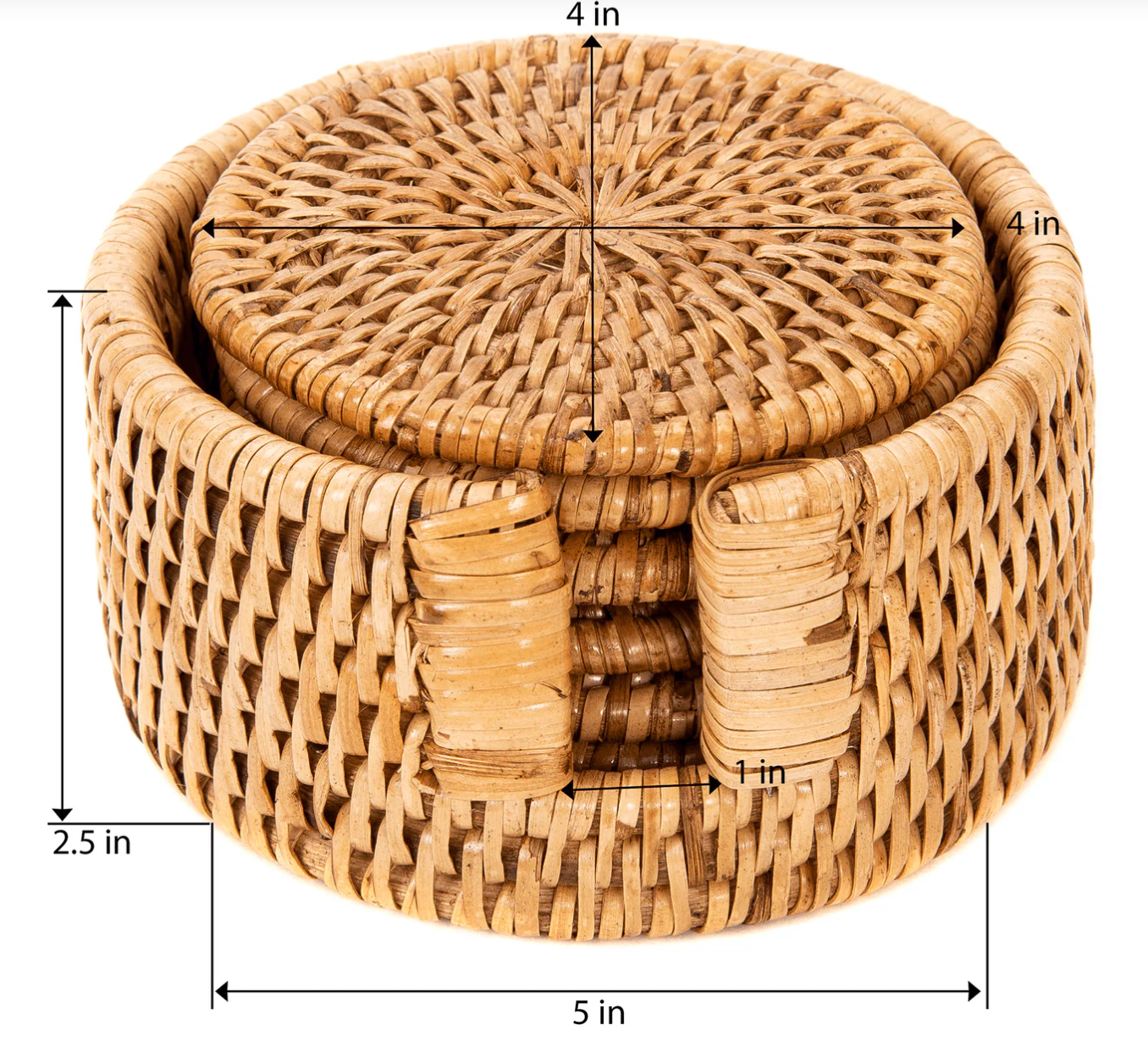 Rattan Coasters