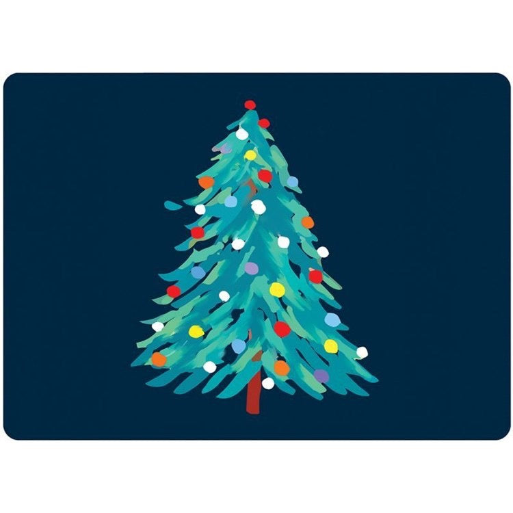 Abstract Christmas Tree Placemat S/4