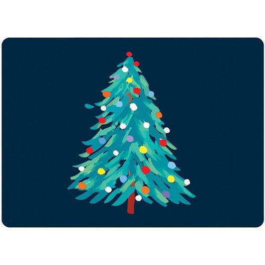 Abstract Christmas Tree Placemat S/4